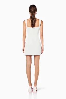Trompe 3D Floral Mini Dress In White Size M for rent on The Volte - image 5