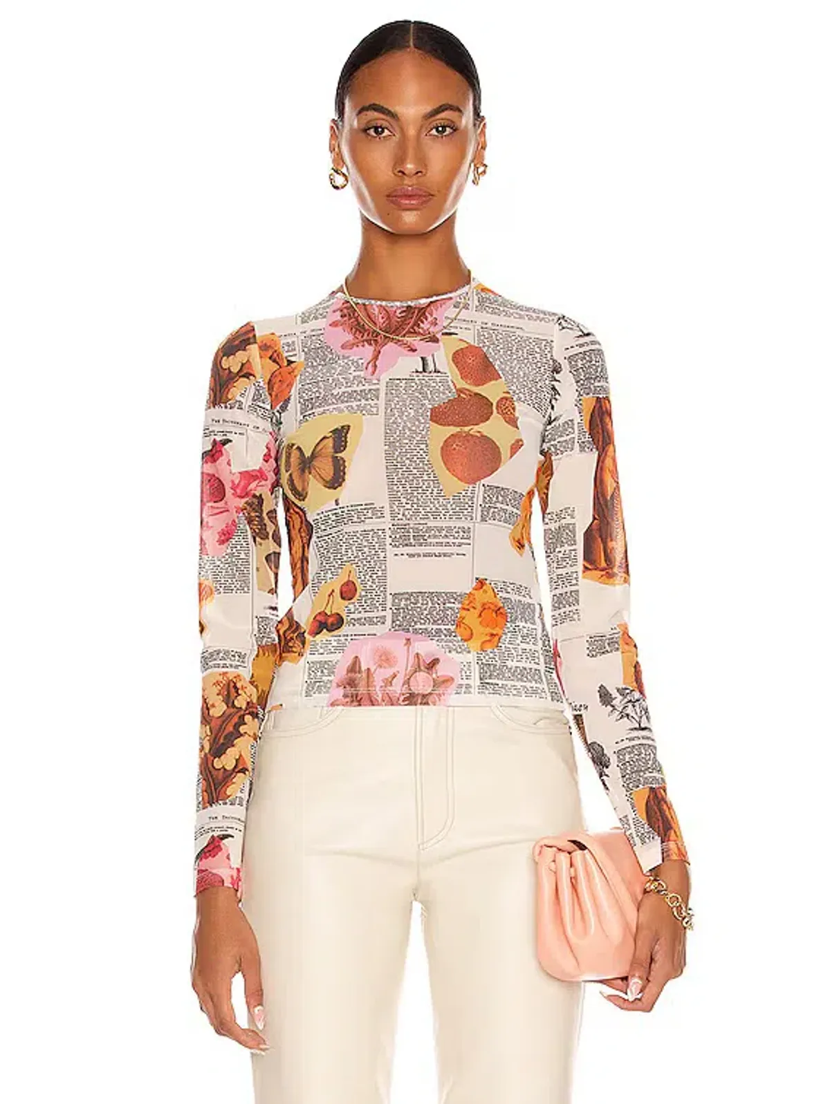 Miaou Botanica Mesh long sleep top size S for rent on The Volte - main image
