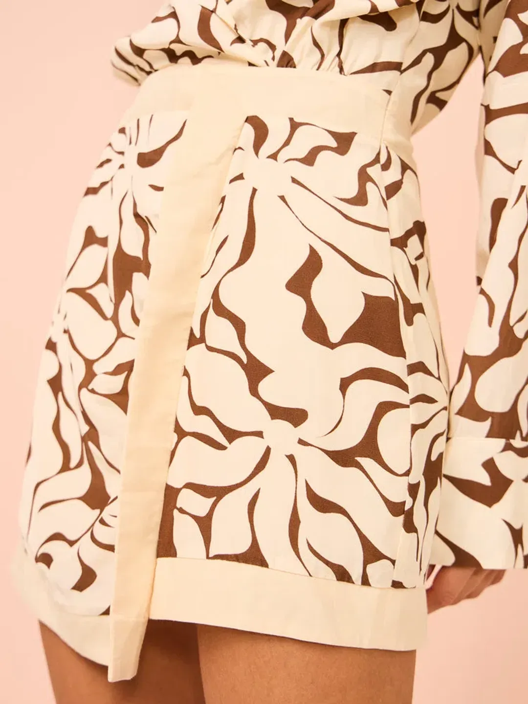 Mon Renn High Tide Mini Dress In High Tide Coffee Size 6 for rent on The Volte - main image