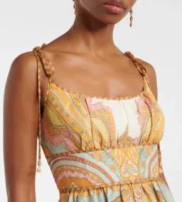 Zimmermann Maxine Picnic Paisley Linen bustier Dress Size 2 for rent on The Volte - image 3