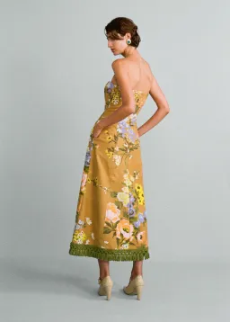 Lovaan Philippa Dress Linen Meadow Size 10 for rent on The Volte - image 2