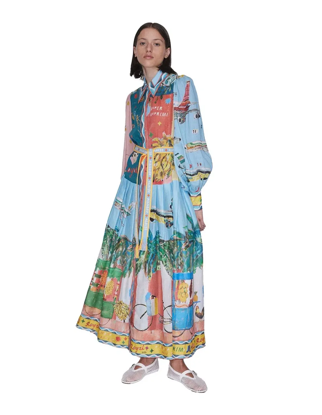 ALEMAIS All Aboard Shirtdress Size 6 AU for rent on The Volte - main image