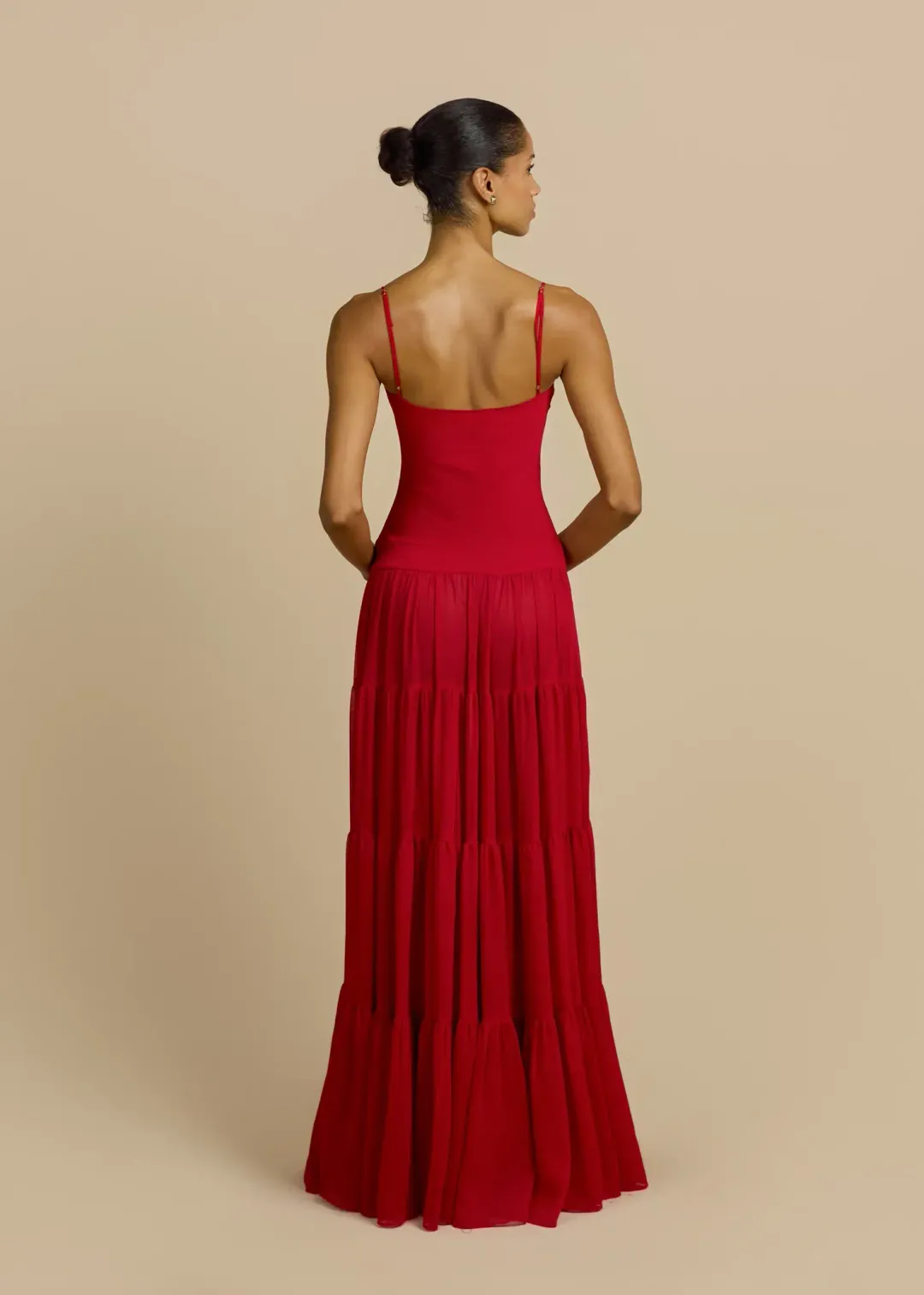 Arcina Ori Delphina Dress Red | S/8 for rent on The Volte - main image
