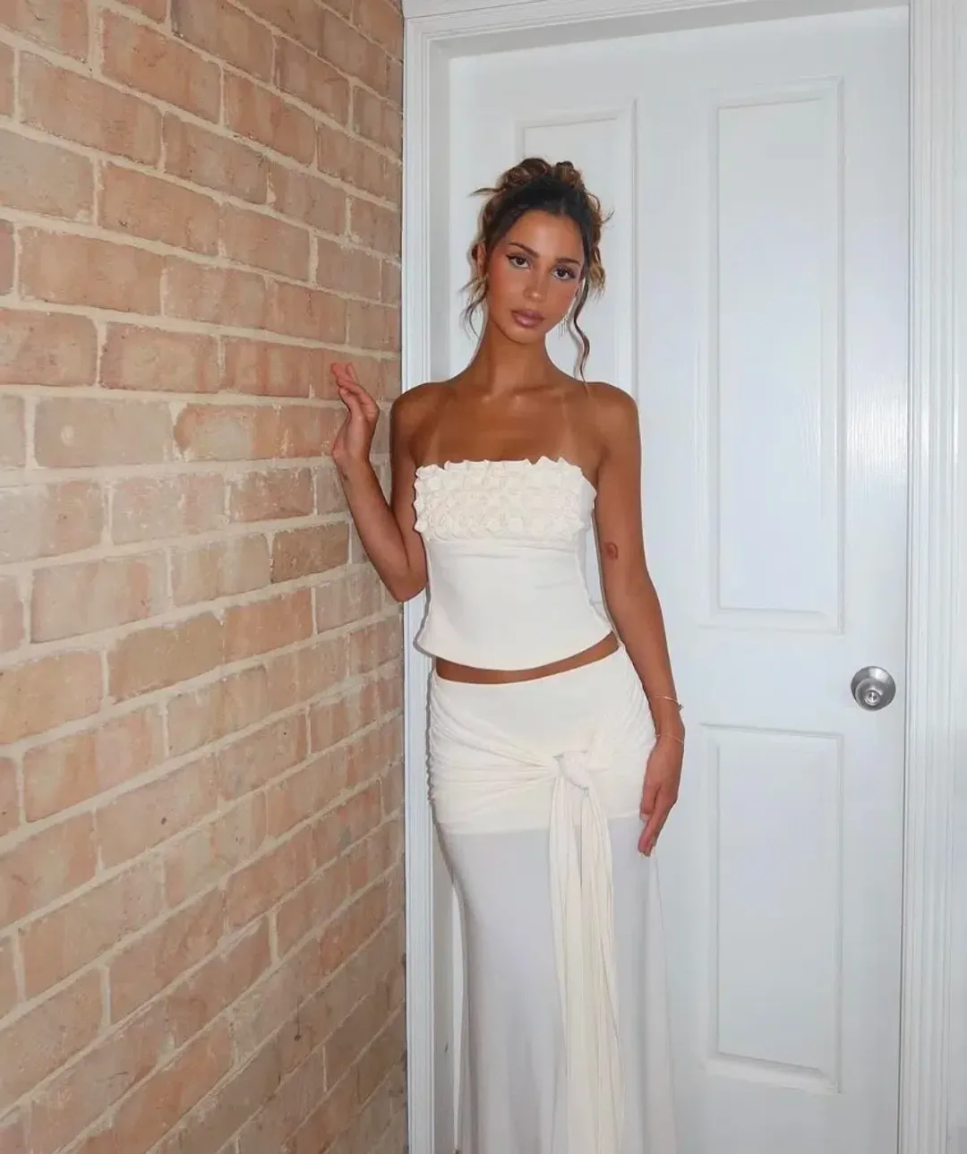 Ance Gria Jude Set Ivory Size S for rent on The Volte - main image