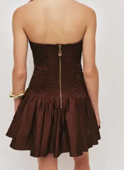 Vacation Mini Dress in Chocolate  for rent on The Volte - image 2