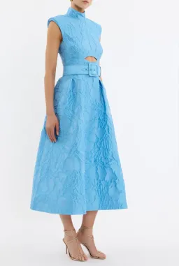 Rebecca Vallance Aegir Midi Dress; size 10 for rent on The Volte - image 4