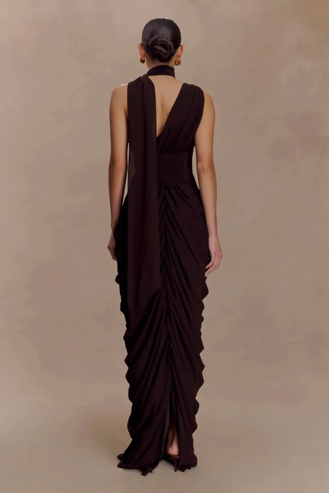MESHKI - Alex Chiffon Maxi Dress size M for rent on The Volte - main image