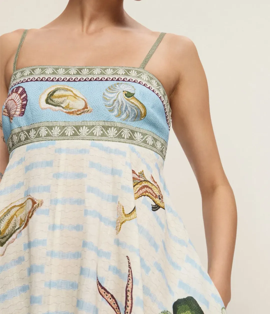 Alemais Bath house Sundress size 14 for rent on The Volte - main image