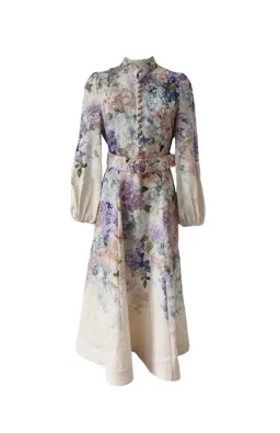 ZIMMERMANN FLORAL MIDI DRESS SIZE 2 / 10 - 12 for rent on The Volte - image 1