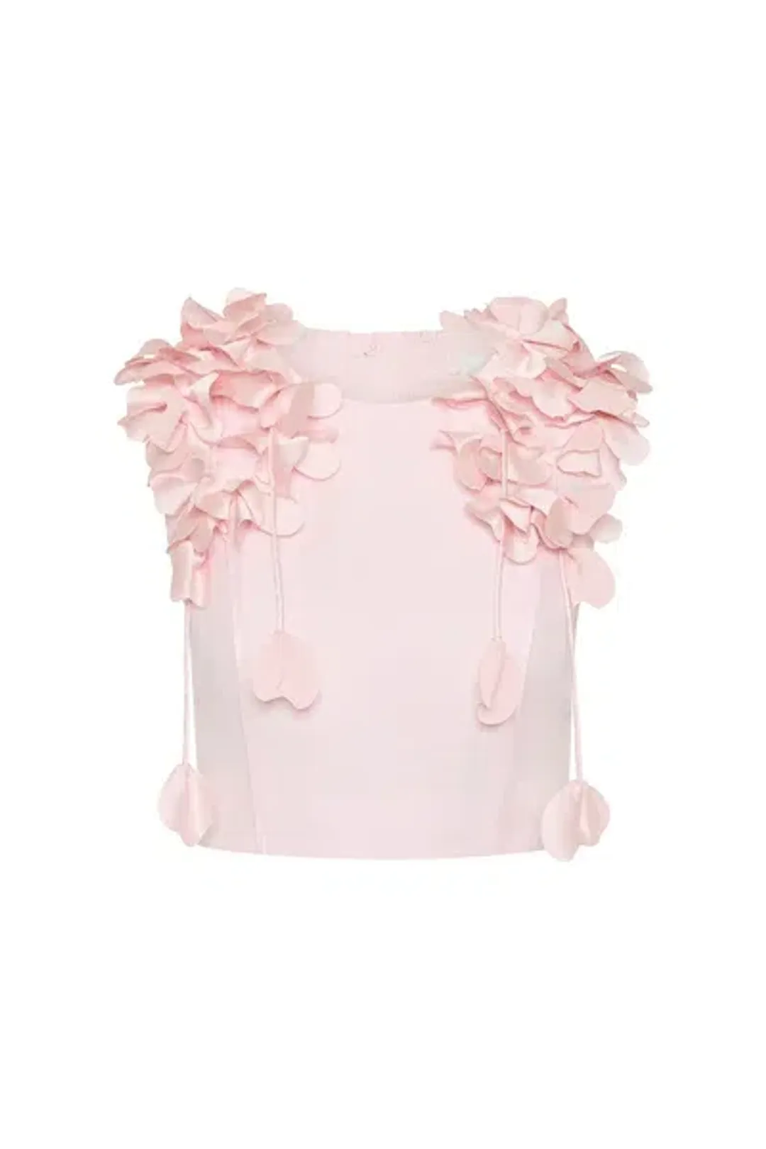 Aje Camille Skirt Size 6 and Flower Top Size 8 Pastel Baby Pink for rent on The Volte - main image