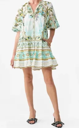 Camilla Puff Sleeve Shirt Dress Venus On A Vespa Size S AU 10  for rent on The Volte - image 2