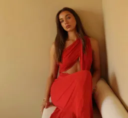 MISHA Collection The Solstice Cupro Dress in Cherry Red Size S / 8 AU for rent on The Volte - image 5