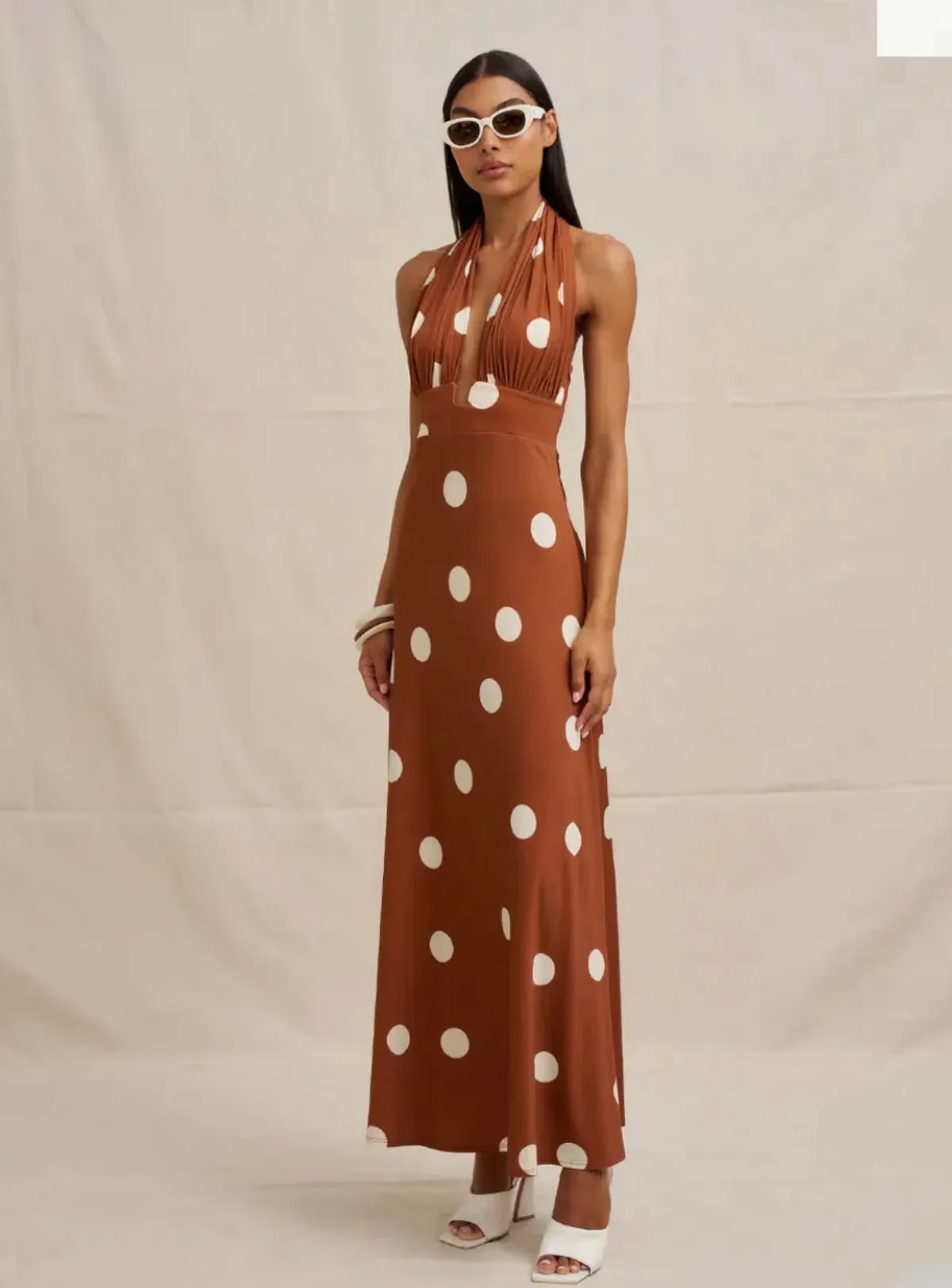 By Johnny PALOMA POLKA ANKLE DRESS Size 8 for rent on The Volte - main image