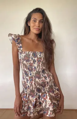 Sir the Label Bettina Shirred Mini Dress- Size 3 (10-12) for rent on The Volte - image 1
