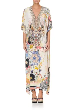 Camilla Lace Up Kaftan Britain Bouquet OS for rent on The Volte - image 4