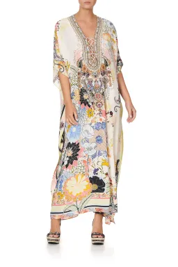 Camilla Lace Up Kaftan Britain Bouquet OS for rent on The Volte - image 3