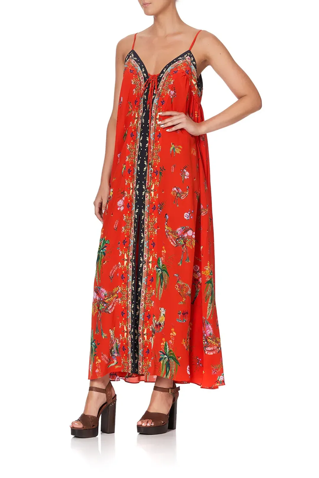 Camilla Lace Up Front Dress Cinema Paradiso size XXL for rent on The Volte - main image