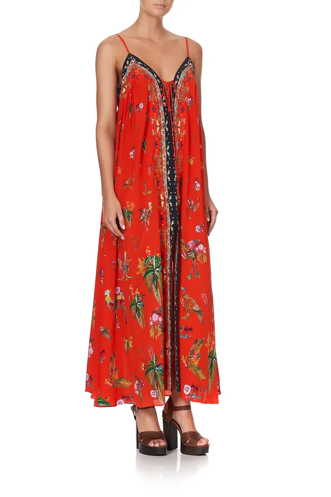 Camilla Lace Up Front Dress Cinema Paradiso size XXL for rent on The Volte - main image