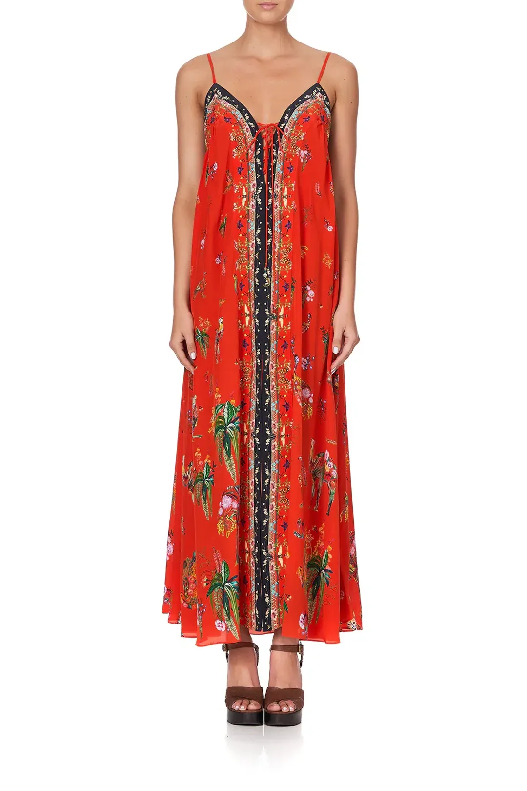 Camilla Lace Up Front Dress Cinema Paradiso size XXL for rent on The Volte - main image