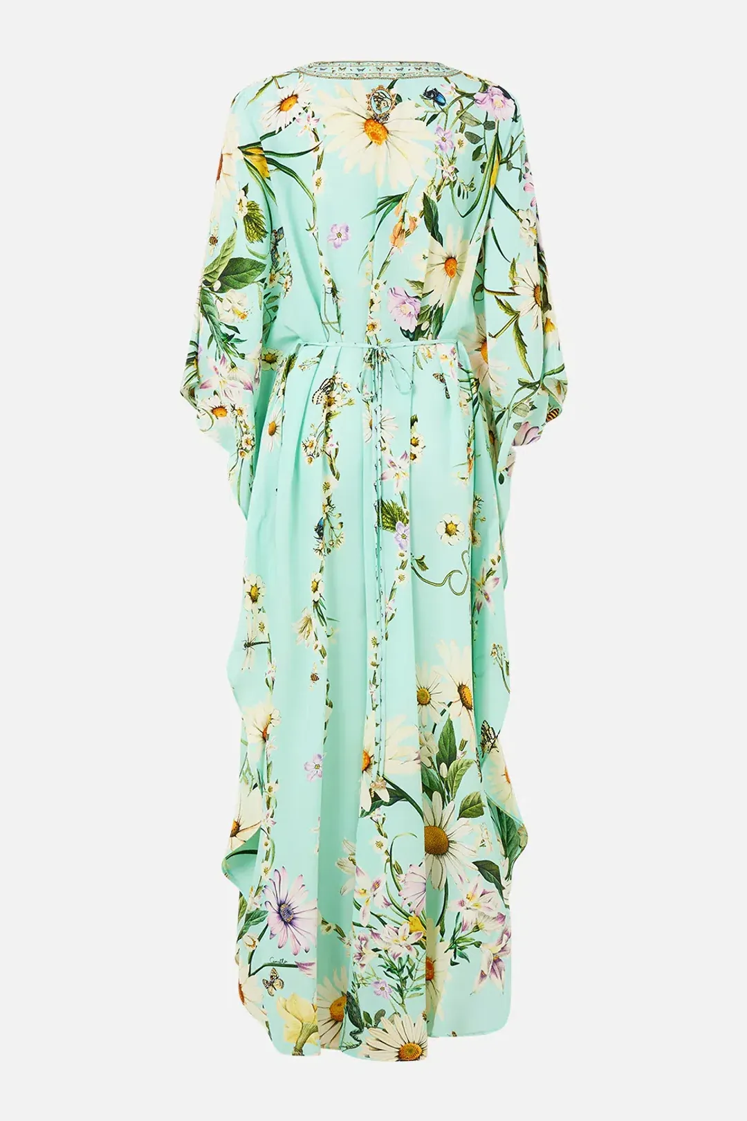 Camilla Gathered Waist Kaftan Floral Freefall size OS for rent on The Volte - main image