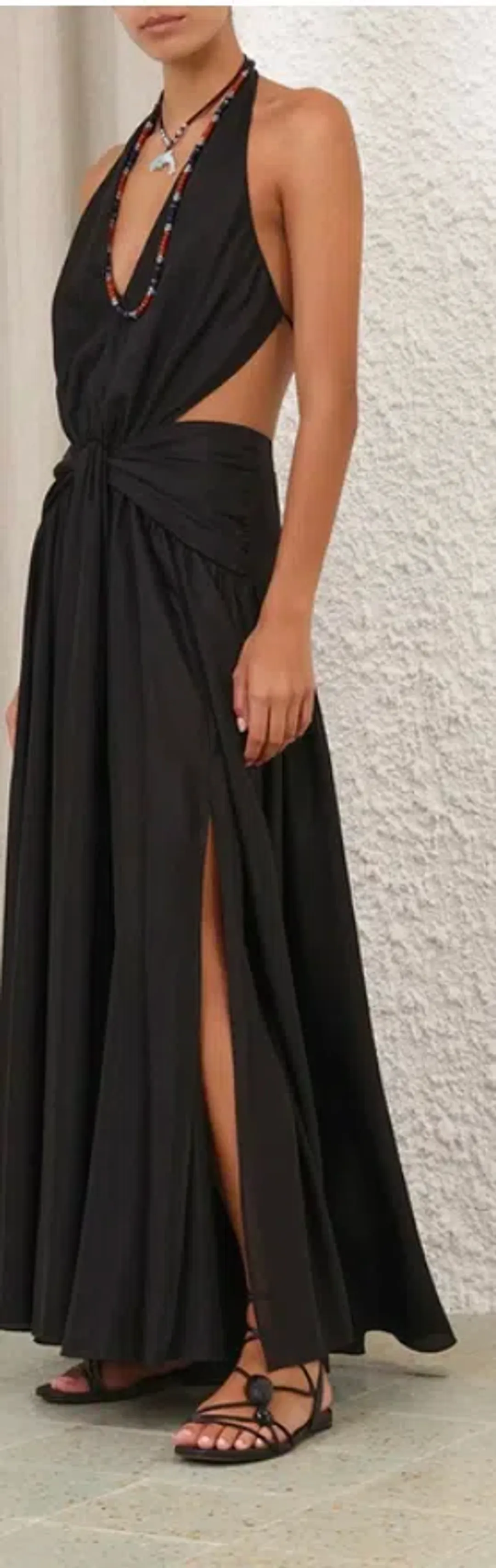 Rhiannon Plunge Halter Maxi ZIMMERMANN for rent on The Volte - main image