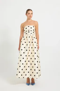 Pasduchas  Dottie Strapless Midi Dress Size 12 for rent on The Volte - image 2