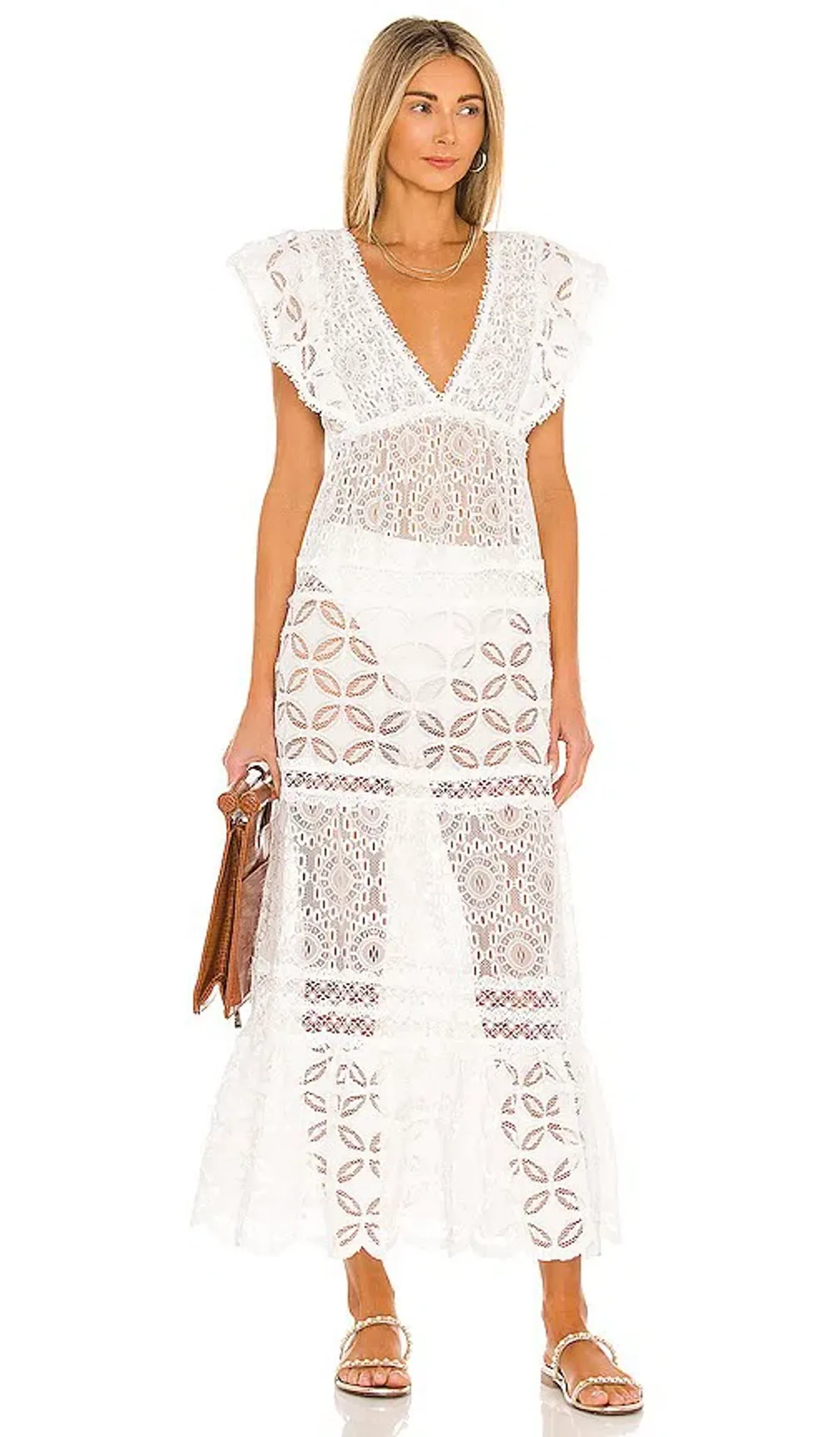 Waimari Nicole Dress in Ivory - Size 8 for rent on The Volte - main image