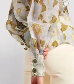 Zimmermann Tempo Blouse Floral Size 0 for rent on The Volte - image 3