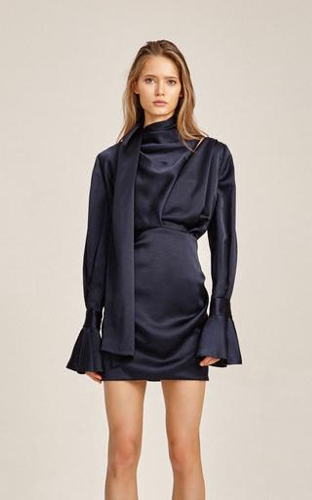 Acler Soto navy dress size 10 for rent on The Volte - main image