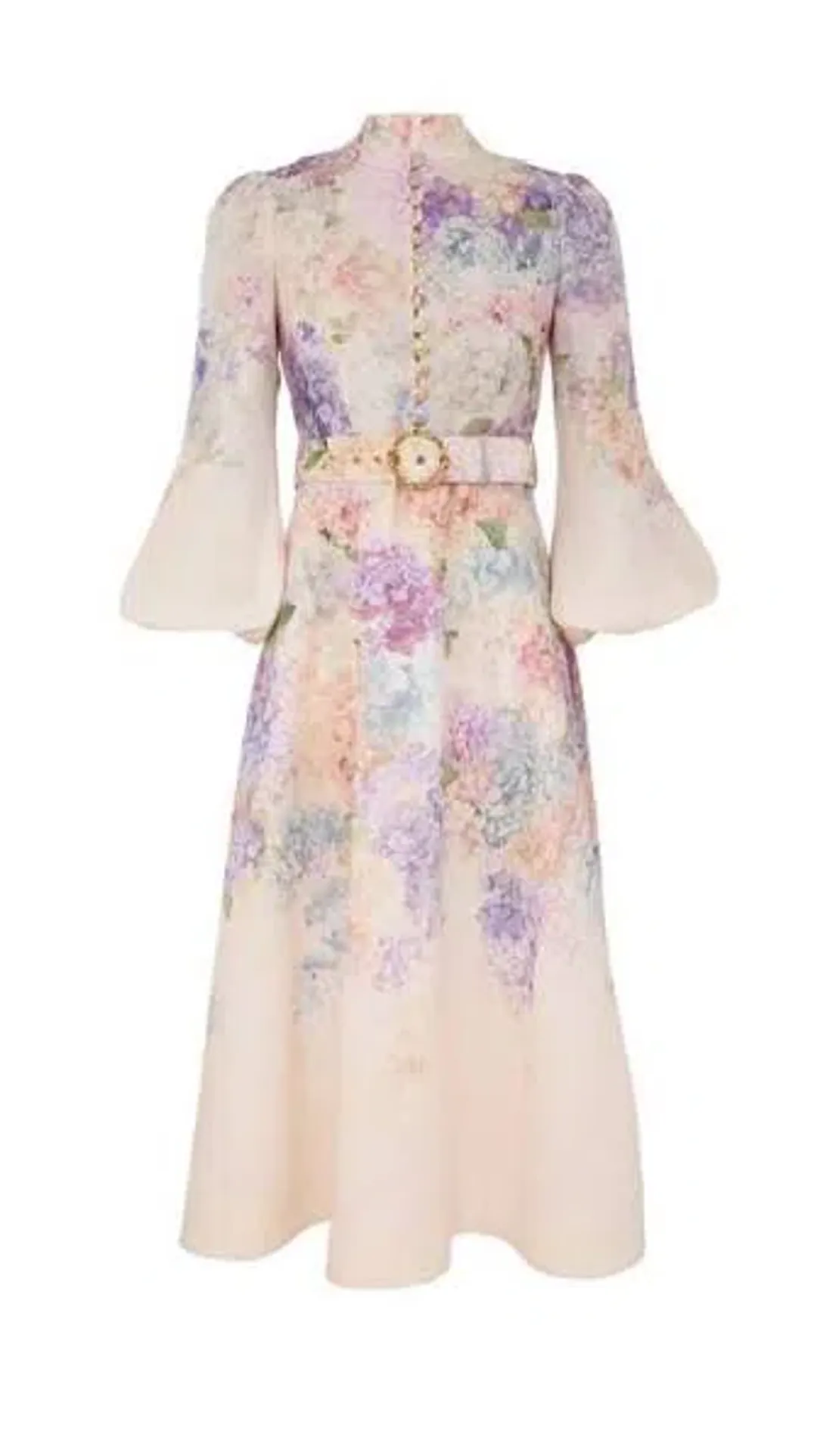 Zimmermann Dawning buttoned midi dress size 2 for rent on The Volte - main image