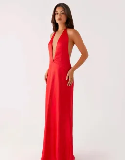 Pepper Mayo maxi red dress size 10 for rent on The Volte - image 1