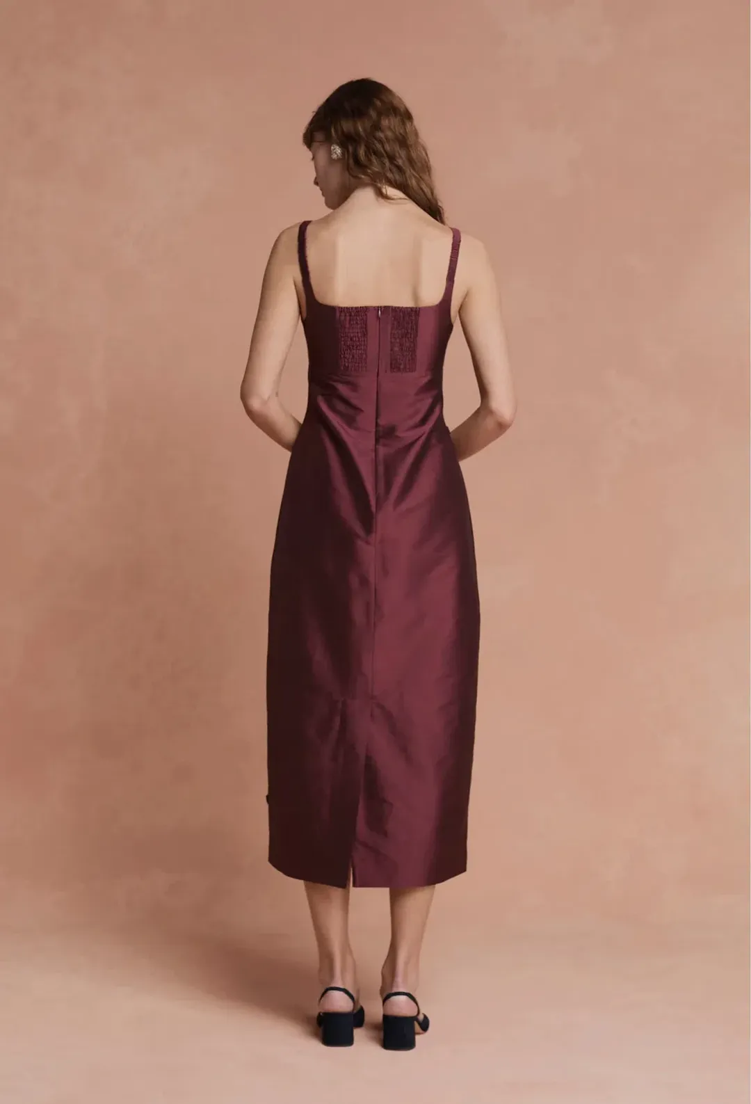 LOVAAN CAMILLA DRESS PLUM 8/10 for rent on The Volte - main image