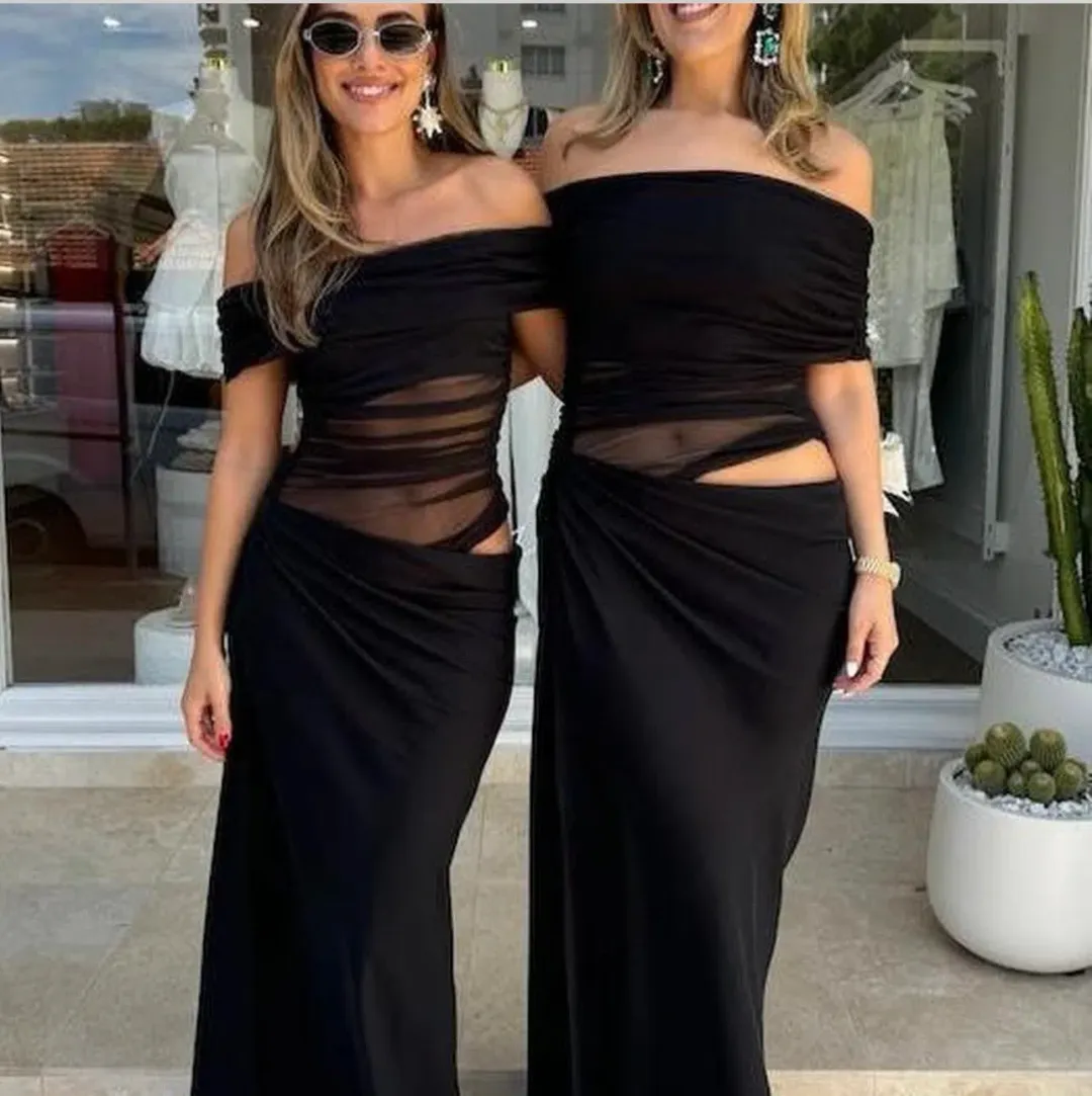 Benni Nico Off-Shoulder Maxi Dress for rent on The Volte - main image