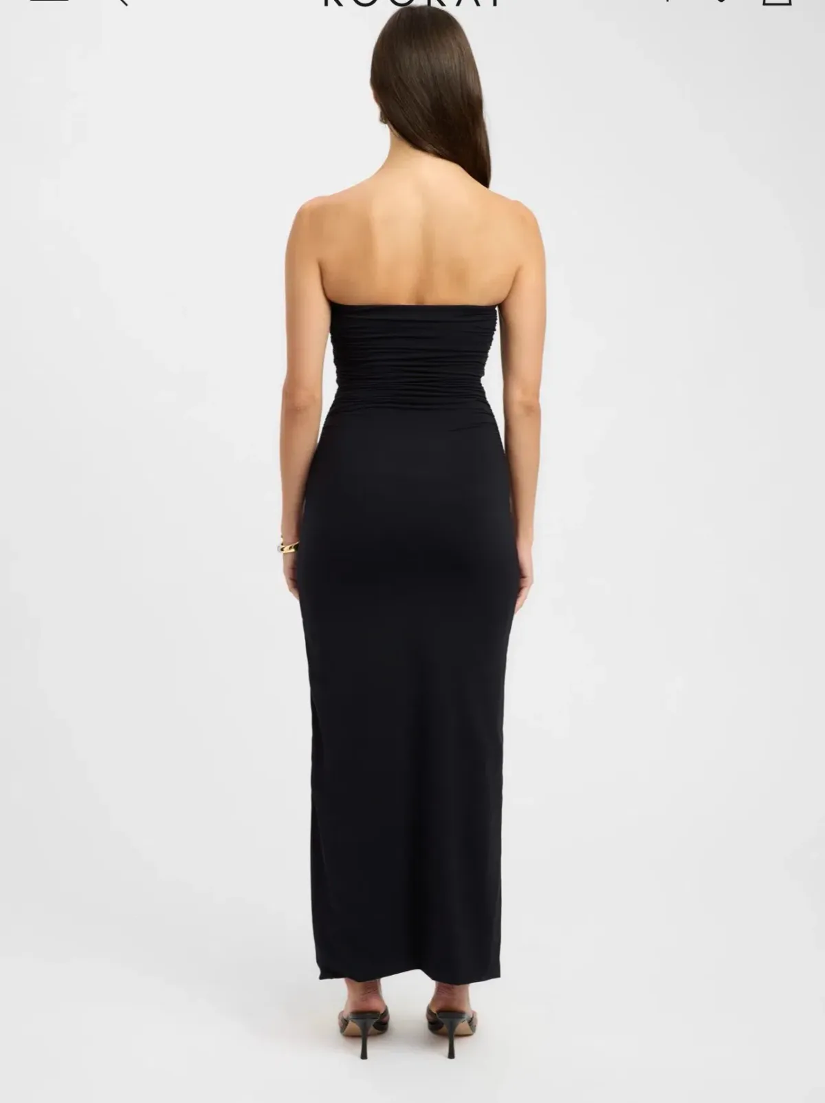 Kookai Tayla Trim Maxi Dress for rent on The Volte - main image