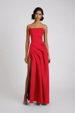 Eliya Deanna gown red size 8 for rent on The Volte - image 1