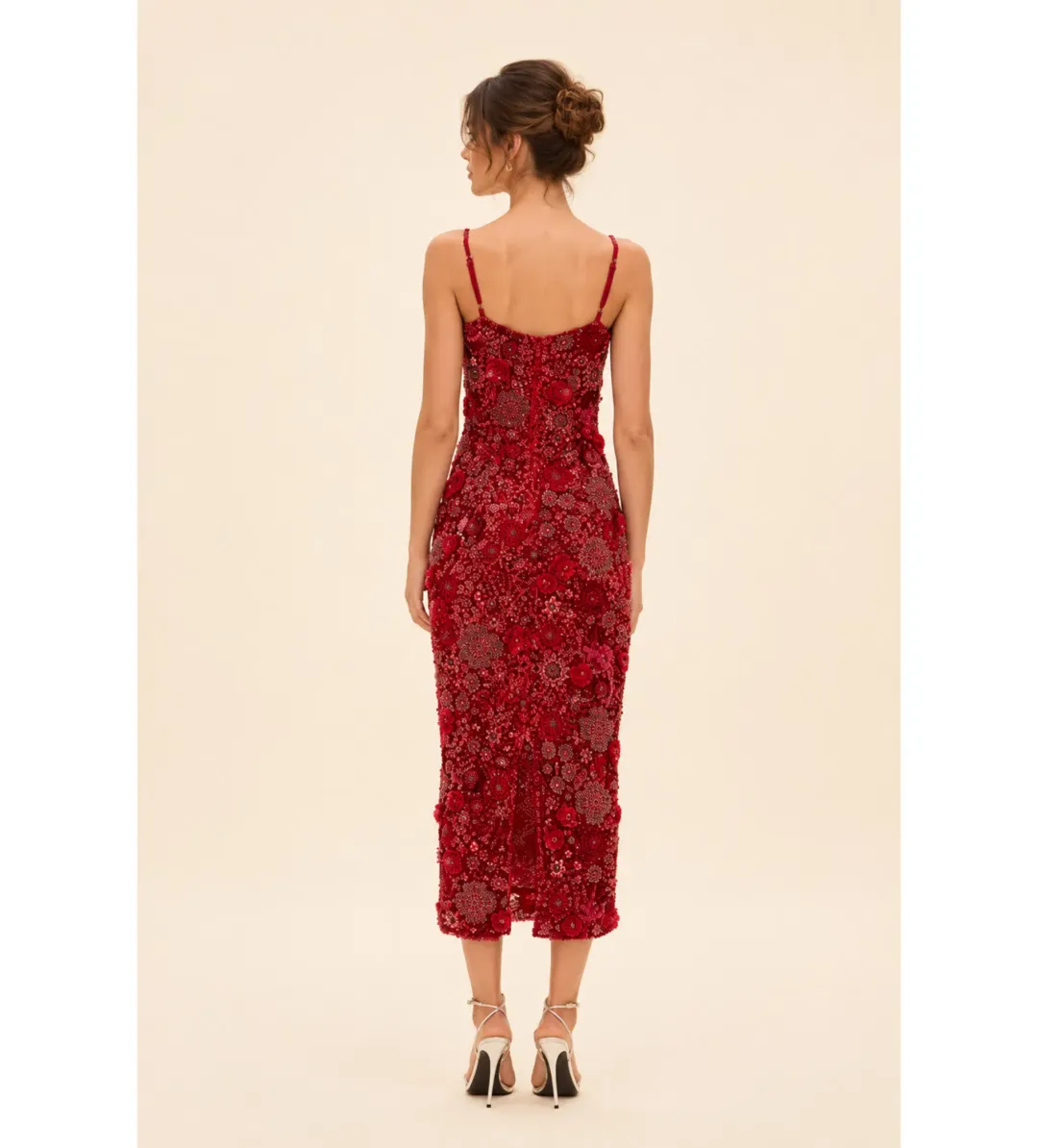 Rachel Gilbert Francesca Gown in Red Size AU8  for rent on The Volte - main image
