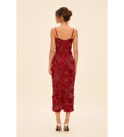 Rachel Gilbert Francesca Gown in Red Size AU8  for rent on The Volte - image 2