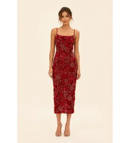 Rachel Gilbert Francesca Gown in Red Size AU8  for rent on The Volte - image 1