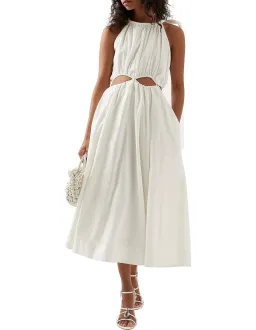 AJE Henriette tie strap midi dress size 8 for rent on The Volte - image 1
