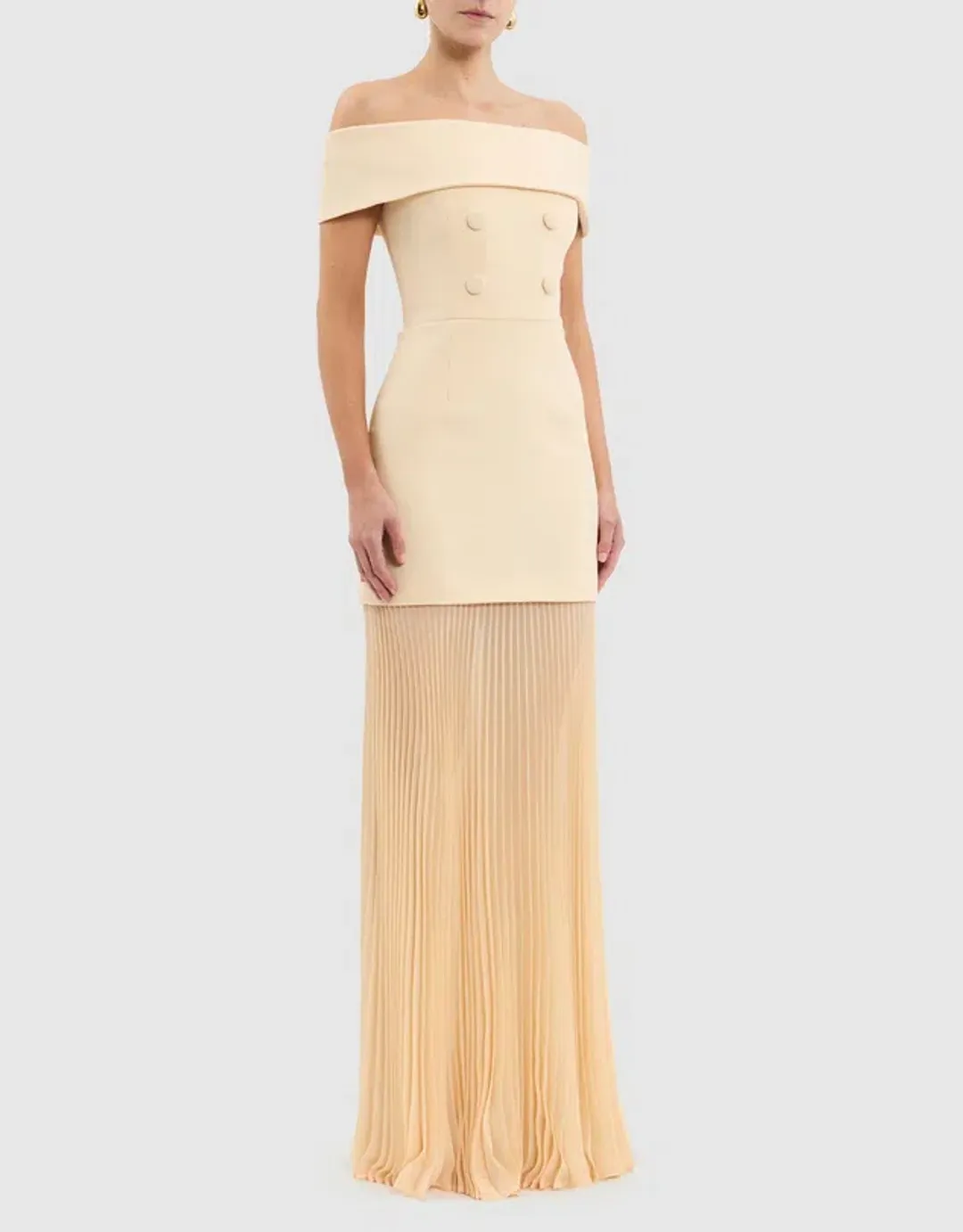Rebecca Vallance ROWAN MAXI DRESS Yellow size 8 for rent on The Volte - main image