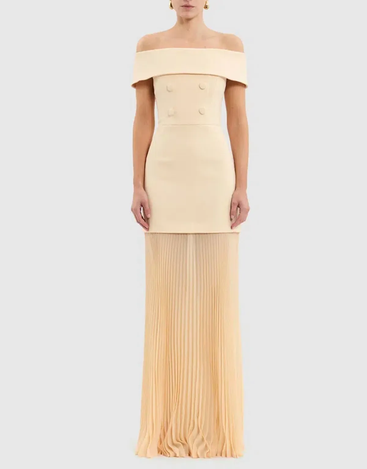 Rebecca Vallance ROWAN MAXI DRESS Yellow size 8 for rent on The Volte - main image