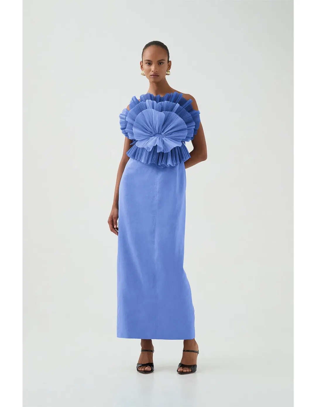 Aje / Kira Midi Dress / Ocean Wave / Size 12 for rent on The Volte - main image