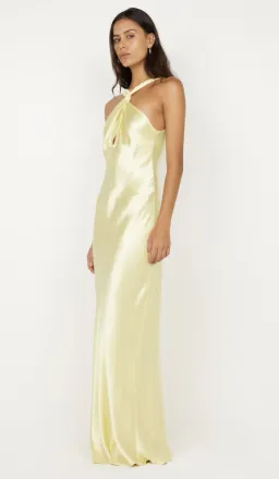 Bec & Bridge Ice Yellow Elisia Twist Maxi Dress - 10 for rent on The Volte - image 3