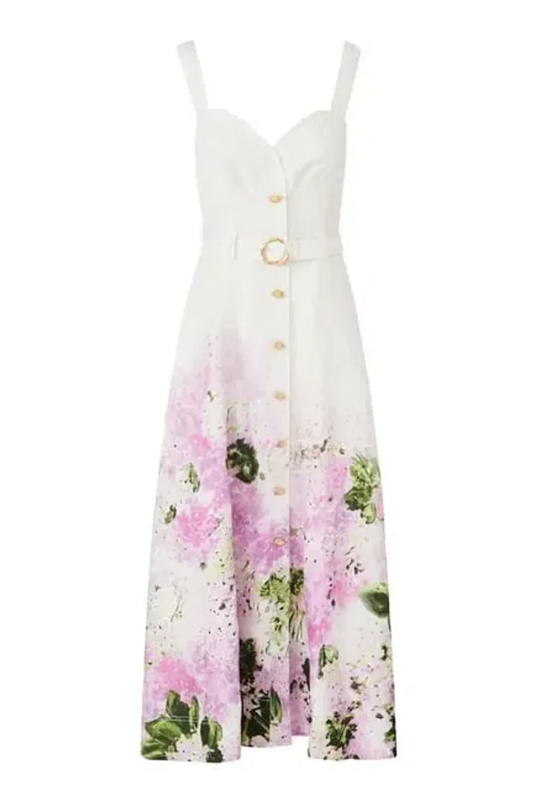 AJE EARTHA MIDI DRESS in PINK HYDRANGEA SIZE 14 for rent on The Volte - main image