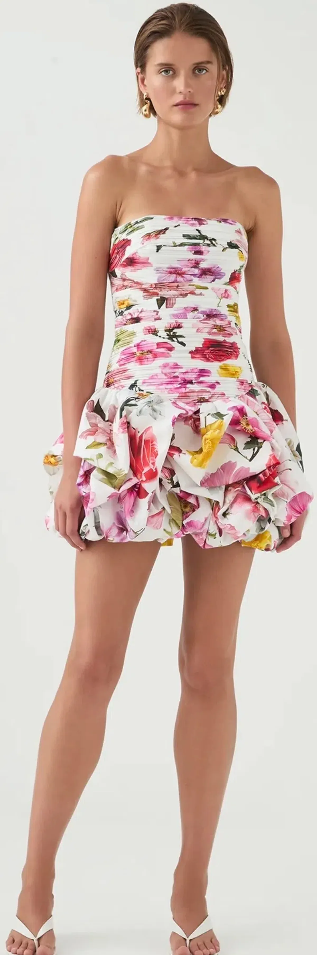 Aje dress floral size 6 for rent on The Volte - main image