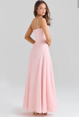 House of CB Esme blush pink maxi dress size 8 for rent on The Volte - image 3
