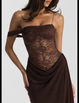 Natalie Rolt Sloane Espresso dress (petite length) for rent on The Volte - image 1