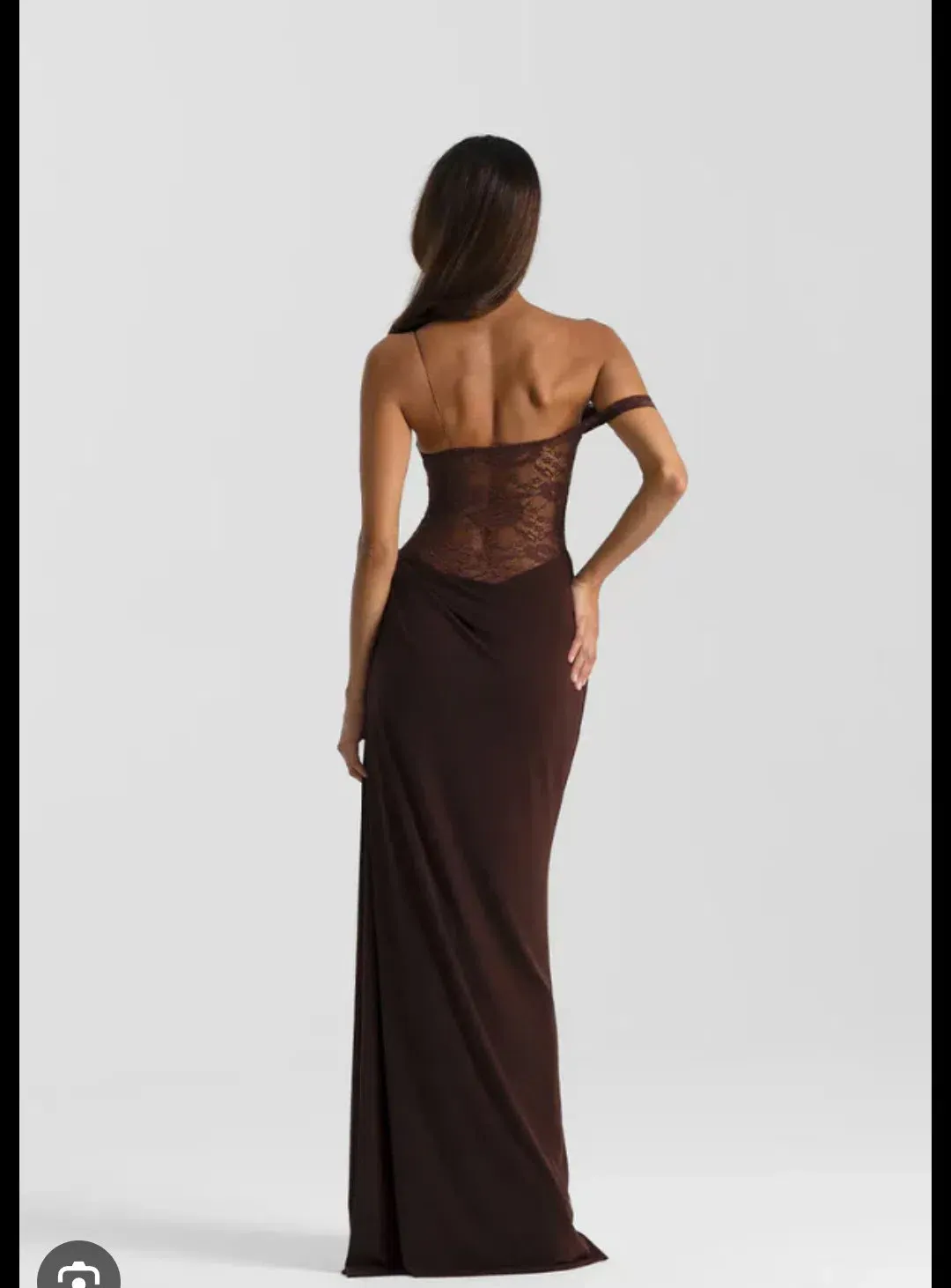 Natalie Rolt Sloane Espresso dress (petite length) for rent on The Volte - main image