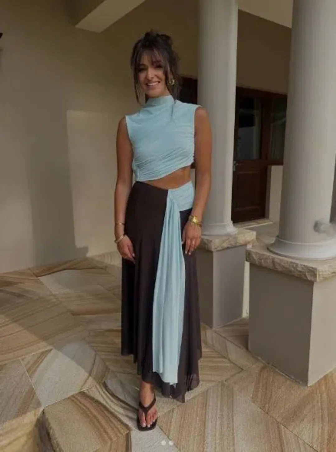 Bec & Bridge Conni Asym Midi Dress Size 12 for rent on The Volte - main image