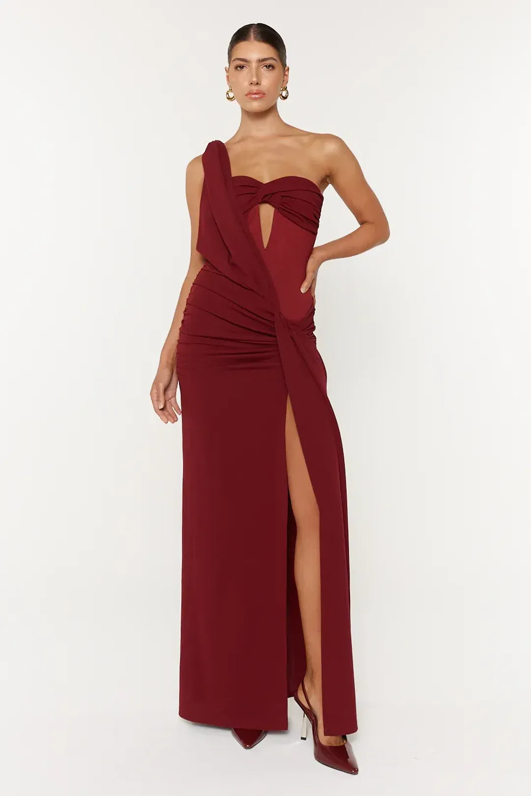She is OLLÁ Madeleine Dress size XS / 6 for rent on The Volte - main image